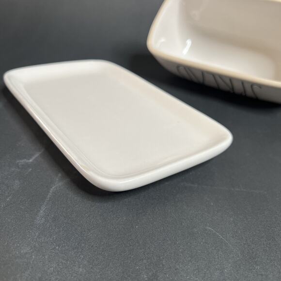 Rae Dunn, Artisan Collection, Covered Butter Dish, SPREAD Text,Ceramic,Farmhouse - Picture 12 of 14